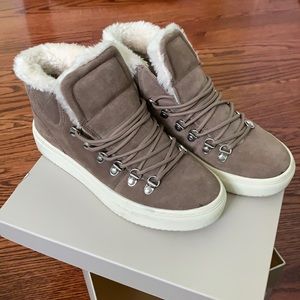 MARC FISHER Daisie Fur Trimmed Sneaker Boot